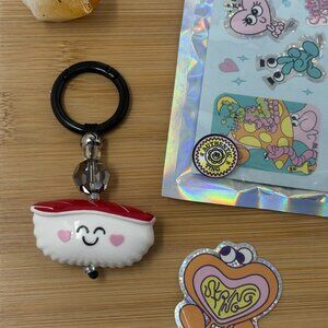 String Ting Happy Sushi Tokyo Bag Charm | Beaded Accessory | Authentic